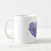 Lavendel Bloemen Hart Koffiemok (Links)