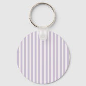 Lavendel Bloemen Hart Strepen Sleutelhanger (Achterkant)
