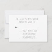 Lavendel Bloemen Lantaarns Tuin Huwelijk RSVP (Achterkant)