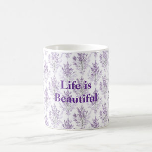 Lavendel Bloemen Leven is Mooi Koffiemok