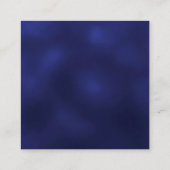 Lavendel bloemen marine blauw QR code bruiloft RSV Informatiekaartje (Achterkant)