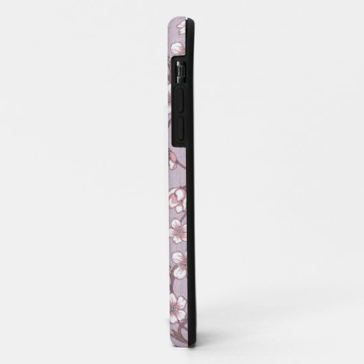 Lavendel Bloemen Monogram Telefoonhoes Case-Mate iPhone Case (Achterkant/links)