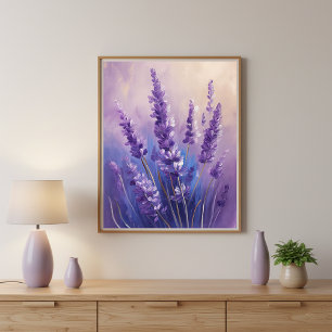 Lavendel Bloemen Muurkunst Poster
