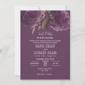 Lavendel Bloemen Nikah Islamitische bruiloft uitno Kaart (Voorkant)