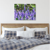 Lavendel bloemen omhoog dicht canvas print (Insitu (Slaapkamer))