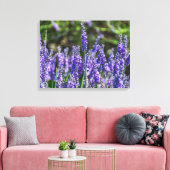 Lavendel bloemen omhoog dicht canvas print (Insitu (Woonkamer))
