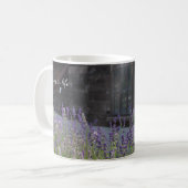 Lavendel bloemen & oude houten schuur koffiemok (Voorkant links)