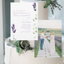 Lavendel Bloemen Paar Foto Huwelijk