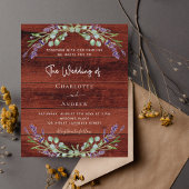 Lavendel bloemen rustieke bruin hout budget bruilo