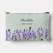 Lavendel bloemen salie groen bruidsmeisje etui (Voorkant)