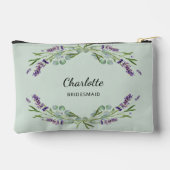 Lavendel bloemen salie groen bruidsmeisje etui (Achterkant)