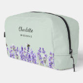 Lavendel bloemen salie groen bruidsmeisje toilettasje (Rechterhoek)