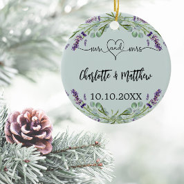 Lavendel bloemen salie groen mr mevrouw nieuw brui keramisch ornament