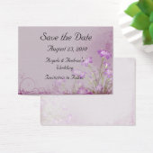 Lavendel Bloemen Save the Date Kaart (Bureau)