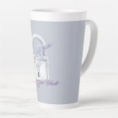 Lavendel Bloemen Slot Latte Mok (Rechterhoek)