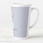 Lavendel Bloemen Slot Latte Mok (Rechts)