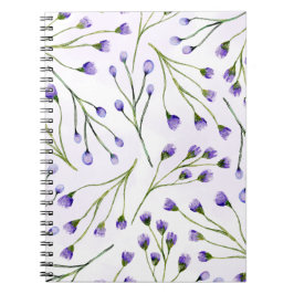 Lavendel Bloemen Spiraal Foto Notitieboek cover