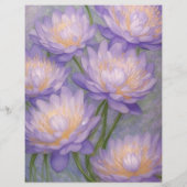  Lavendel Bloemen Stationery (Achterkant)