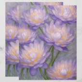  Lavendel Bloemen Stationery (Voorkant / Achterkant)