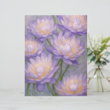  Lavendel Bloemen Stationery