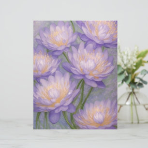  Lavendel Bloemen Stationery