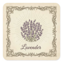 Lavendel Bloemen Sticker