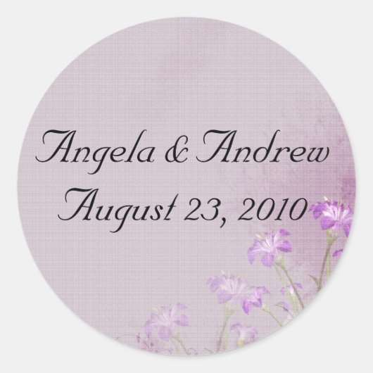 Lavendel Bloemen Stickers (Voorkant)