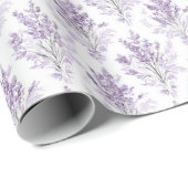 Lavendel Bloemen Verjaardag Cadeaupapier (Rol Hoek)