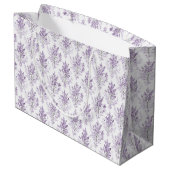 Lavendel Bloemen Verjaardag Groot Cadeauzakje (Achterkant Gekanteld)