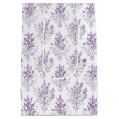 Lavendel Bloemen Verjaardag Medium Cadeauzakje (Achterkant)