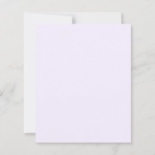 Lavendel bloemen violette avond bruiloft uitnodigi (Achterkant)