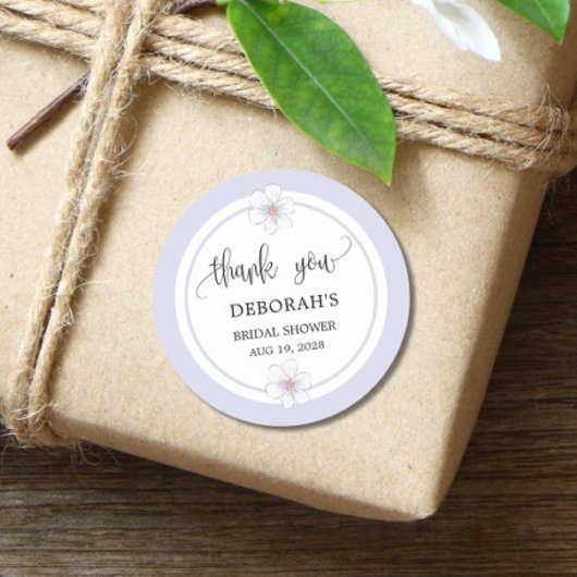 Lavendel Bloemen Vrijgezellenfeest Ronde Sticker