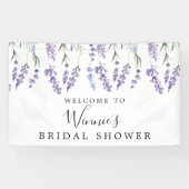 Lavendel Bloemen Vrijgezellenfeest Spandoek (Horizontaal)