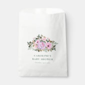 Lavendel Bloemen Waterverf Baby shower Aangepast Bedankzakje (Voorkant)