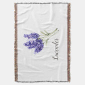 Lavendel Bloemen Waterverf Deken (Voorkant Verticaal)