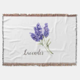 Lavendel Bloemen Waterverf Deken
