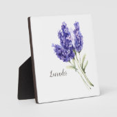 Lavendel Bloemen Waterverf Fotoplaat (Voorkant)