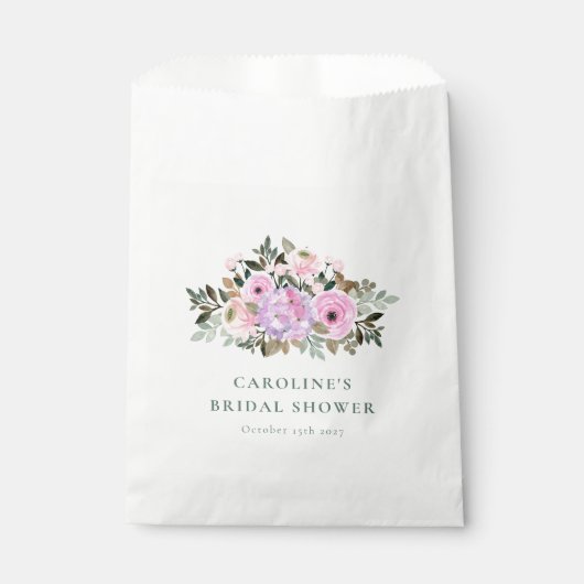 Lavendel Bloemen Waterverf Vrijgezellenfeest Aange Bedankzakje (Voorkant)