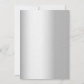 Lavendel bloemen zilveren luxe gelofte vernieuwing kaart (Achterkant)