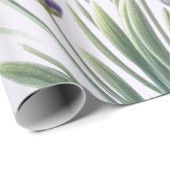 Lavendel Bloemenaquarel Inpakpapier (Rol Hoek)