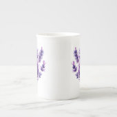 Lavendel Bloemendesign Porselein Kop (Voorkant)