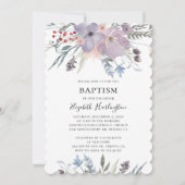 Lavendel bloemendoop. Paarse bloemen. botanisch Kaart (Voorkant)