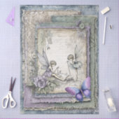 Lavendel Bloemenfeeën & vlinderontkoppeling Tissuepapier (Craft)