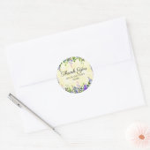 Lavendel bloemengele bruiloft dank u Sticker (Envelop)