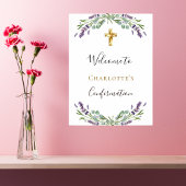 Lavendel bloemengroen Bevestiging welkom Poster