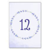 Lavendel Bloemenkrans Aquarel Tafelnummer (Voorkant)