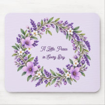 Lavendel Bloemenkrans Muismat