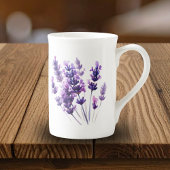 Lavendel bloemenontwerp porselein kop