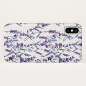 Lavendel bloemenpatroon waterverf Case-Mate iPhone case (Achterkant (horizontaal))