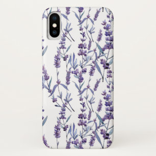 Lavendel bloemenpatroon waterverf Case-Mate iPhone case